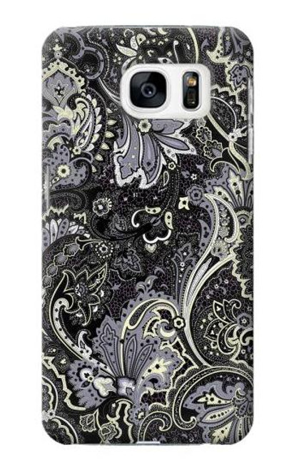 W3251 Batik Flower Pattern Funda Carcasa Case y Caso Del Tirón Funda para Samsung Galaxy S7