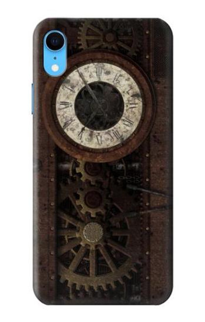 W3221 Steampunk Clock Gears Funda Carcasa Case y Caso Del Tirón Funda para iPhone XR