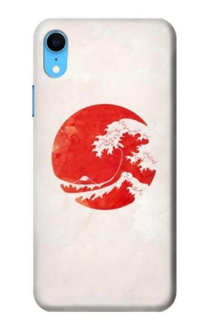 W3237 Waves Japan Flag Funda Carcasa Case y Caso Del Tirón Funda para iPhone XR