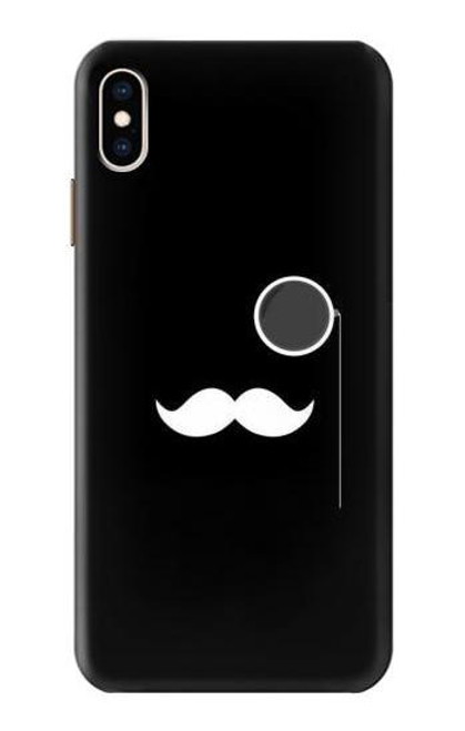 W1946 Sir Mustache Minimalism Funda Carcasa Case y Caso Del Tirón Funda para iPhone XS Max