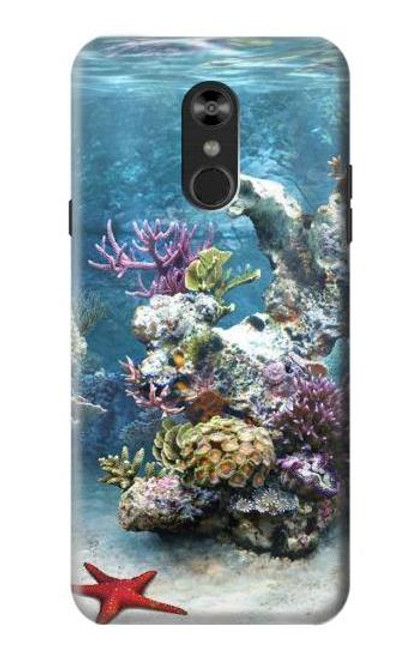 W0227 Aquarium 2 Funda Carcasa Case y Caso Del Tirón Funda para LG Q Stylo 4, LG Q Stylus