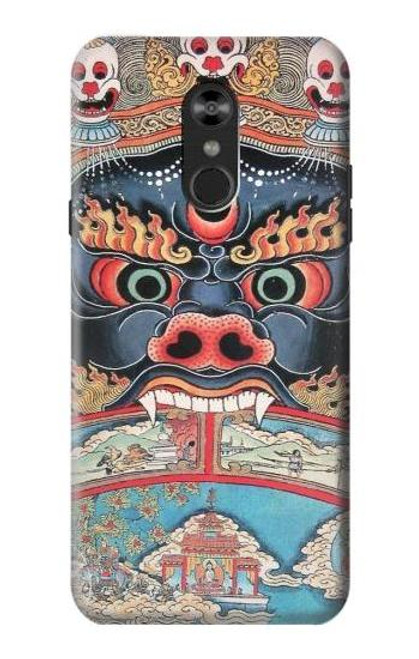 W0572 Tibet Art Funda Carcasa Case y Caso Del Tirón Funda para LG Q Stylo 4, LG Q Stylus