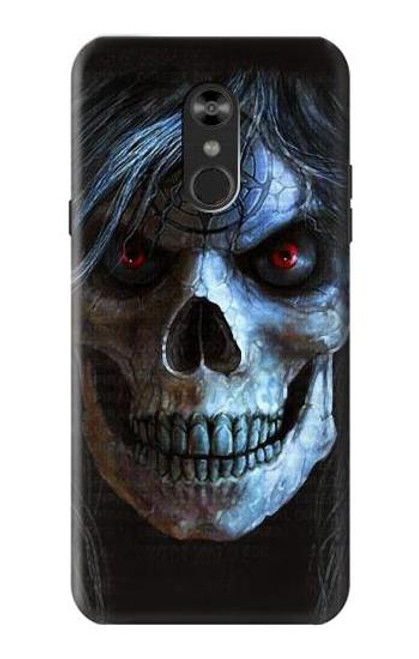 W2585 Evil Death Skull Pentagram Funda Carcasa Case y Caso Del Tirón Funda para LG Q Stylo 4, LG Q Stylus