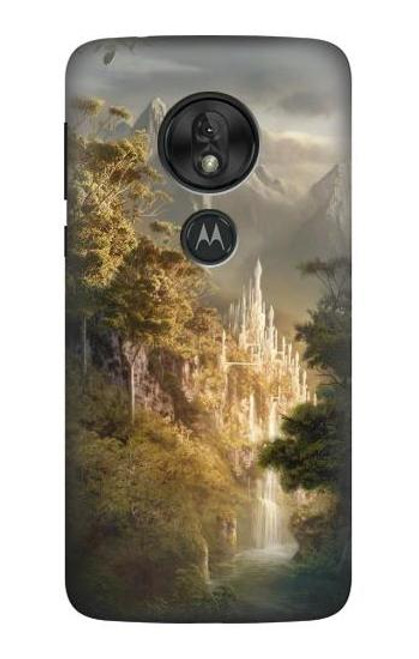 W0408 Fantasy Art Funda Carcasa Case y Caso Del Tirón Funda para Motorola Moto G7 Power