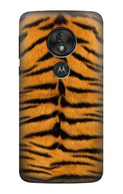 W0576 Tiger Skin Funda Carcasa Case y Caso Del Tirón Funda para Motorola Moto G7 Power