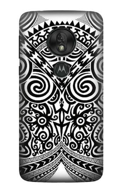 W1655 Maori Tattoo Funda Carcasa Case y Caso Del Tirón Funda para Motorola Moto G7 Power