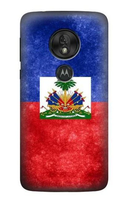 W3022 Haiti Flag Funda Carcasa Case y Caso Del Tirón Funda para Motorola Moto G7 Power