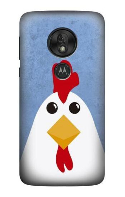 W3254 Chicken Cartoon Funda Carcasa Case y Caso Del Tirón Funda para Motorola Moto G7 Power