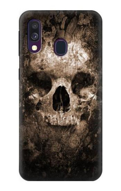 W0552 Skull Funda Carcasa Case y Caso Del Tirón Funda para Samsung Galaxy A40