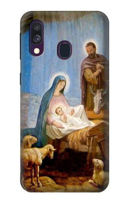 W2276 The Nativity Funda Carcasa Case y Caso Del Tirón Funda para Samsung Galaxy A40