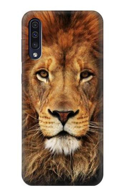 W2870 Lion King of Beasts Funda Carcasa Case y Caso Del Tirón Funda para Samsung Galaxy A70