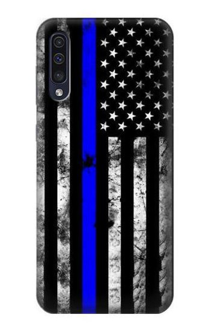 W3244 Thin Blue Line USA Funda Carcasa Case y Caso Del Tirón Funda para Samsung Galaxy A70