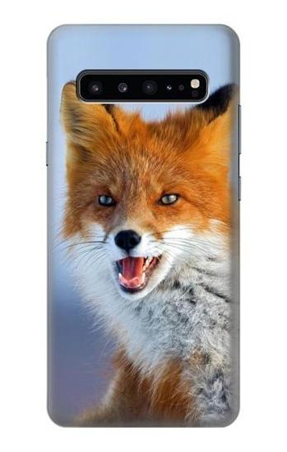 W0417 Fox Funda Carcasa Case y Caso Del Tirón Funda para Samsung Galaxy S10 5G