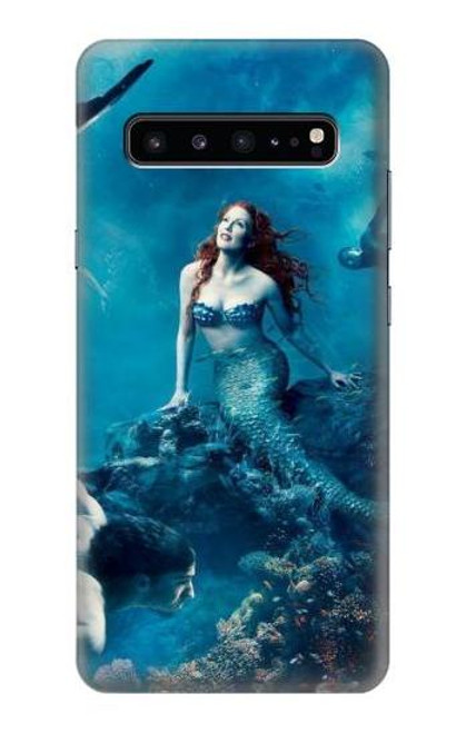 W0899 Mermaid Funda Carcasa Case y Caso Del Tirón Funda para Samsung Galaxy S10 5G