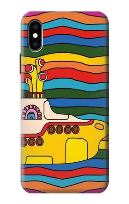 W3599 Hippie Submarine Funda Carcasa Case y Caso Del Tirón Funda para iPhone X, iPhone XS