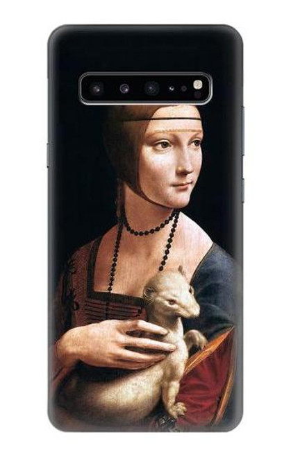 W3471 Lady Ermine Leonardo da Vinci Funda Carcasa Case y Caso Del Tirón Funda para Samsung Galaxy S10 5G