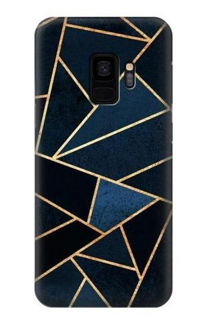 W3479 Navy Blue Graphic Art Funda Carcasa Case y Caso Del Tirón Funda para Samsung Galaxy S9