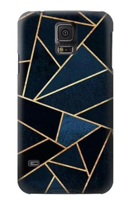 W3479 Navy Blue Graphic Art Funda Carcasa Case y Caso Del Tirón Funda para Samsung Galaxy S5