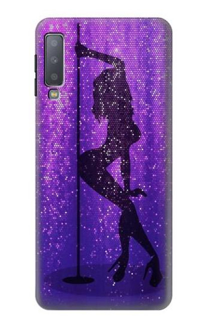 W3400 Pole Dance Funda Carcasa Case y Caso Del Tirón Funda para Samsung Galaxy A7 (2018)