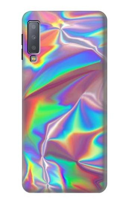 W3597 Holographic Photo Printed Funda Carcasa Case y Caso Del Tirón Funda para Samsung Galaxy A7 (2018)