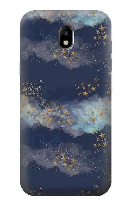 W3364 Gold Star Sky Funda Carcasa Case y Caso Del Tirón Funda para Samsung Galaxy J5 (2017) EU Version