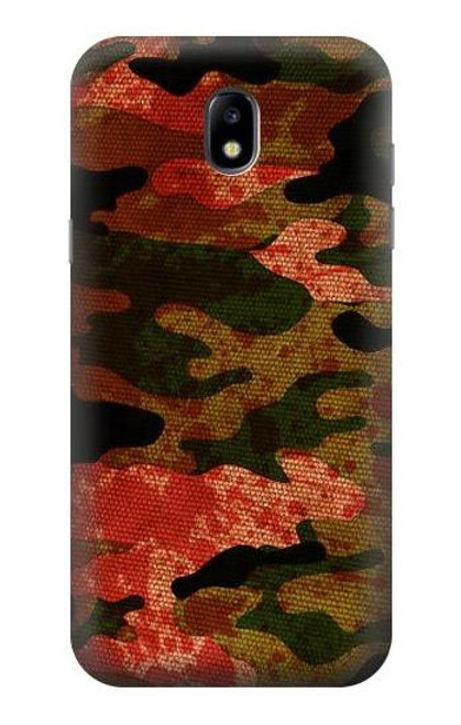 W3393 Camouflage Blood Splatter Funda Carcasa Case y Caso Del Tirón Funda para Samsung Galaxy J5 (2017) EU Version