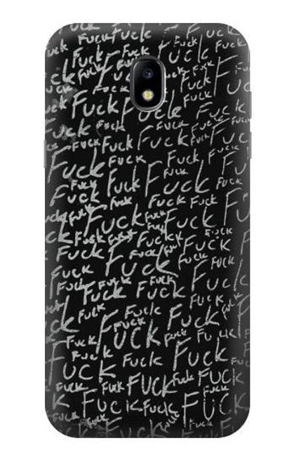 W3478 Funny Words Blackboard Funda Carcasa Case y Caso Del Tirón Funda para Samsung Galaxy J5 (2017) EU Version