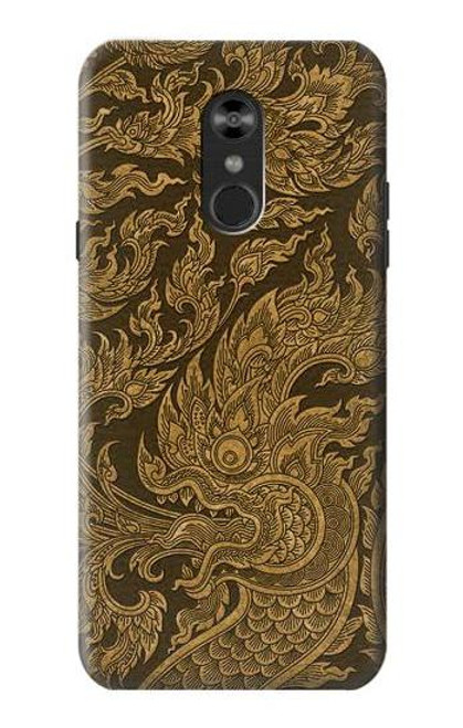 W3382 Thai Art Naga Funda Carcasa Case y Caso Del Tirón Funda para LG Q Stylo 4, LG Q Stylus