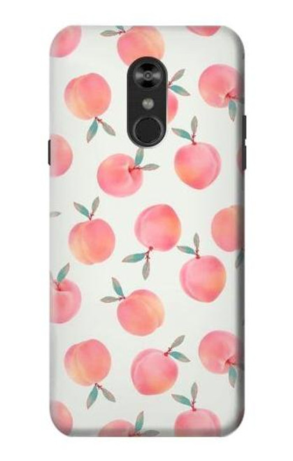 W3503 Peach Funda Carcasa Case y Caso Del Tirón Funda para LG Q Stylo 4, LG Q Stylus