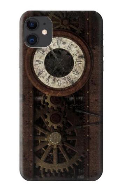 W3221 Steampunk Clock Gears Funda Carcasa Case y Caso Del Tirón Funda para iPhone 11
