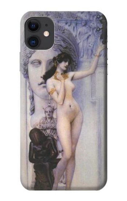 W3353 Gustav Klimt Allegory of Sculpture Funda Carcasa Case y Caso Del Tirón Funda para iPhone 11