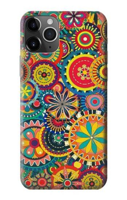 W3272 Colorful Pattern Funda Carcasa Case y Caso Del Tirón Funda para iPhone 11 Pro