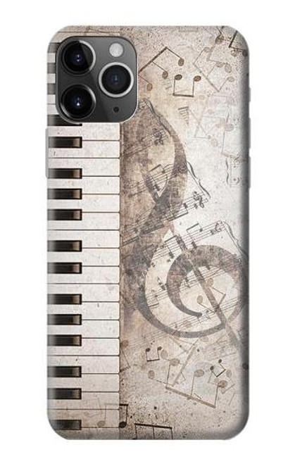 W3390 Music Note Funda Carcasa Case y Caso Del Tirón Funda para iPhone 11 Pro