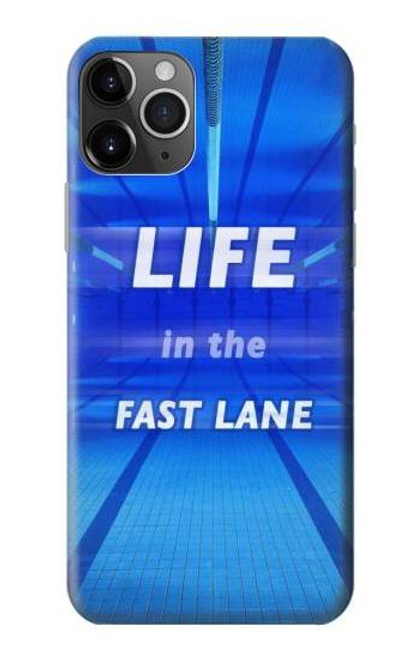W3136 Life in the Fast Lane Swimming Pool Funda Carcasa Case y Caso Del Tirón Funda para iPhone 11 Pro Max