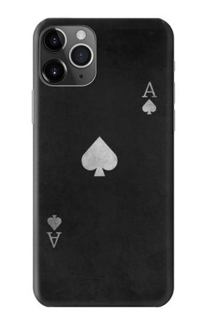 W3152 Black Ace of Spade Funda Carcasa Case y Caso Del Tirón Funda para iPhone 11 Pro Max