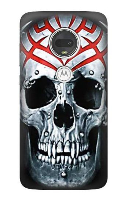 W0223 Vampire Skull Tattoo Funda Carcasa Case y Caso Del Tirón Funda para Motorola Moto G7, Moto G7 Plus