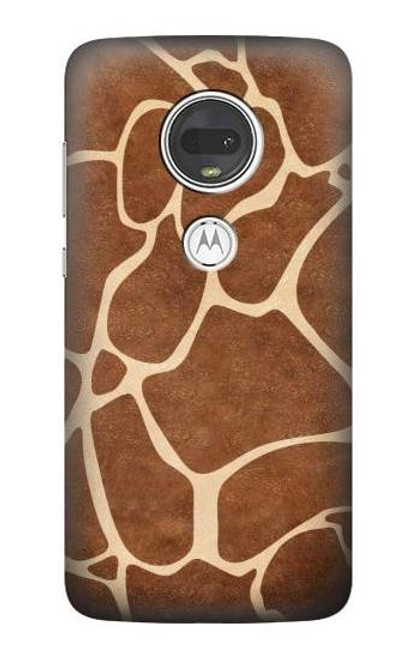 W2326 Giraffe Skin Funda Carcasa Case y Caso Del Tirón Funda para Motorola Moto G7, Moto G7 Plus