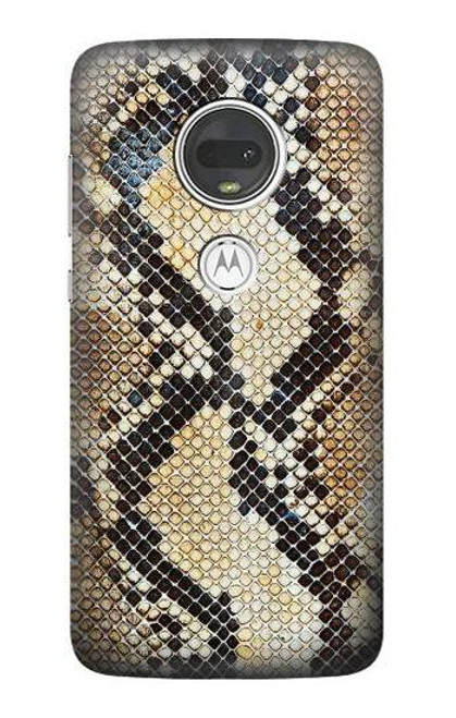 W2703 Snake Skin Texture Graphic Printed Funda Carcasa Case y Caso Del Tirón Funda para Motorola Moto G7, Moto G7 Plus