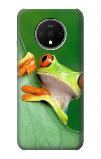 W1047 Little Frog Funda Carcasa Case y Caso Del Tirón Funda para OnePlus 7T