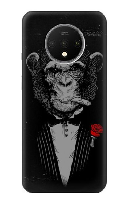 W3167 Funny Monkey God Father Funda Carcasa Case y Caso Del Tirón Funda para OnePlus 7T