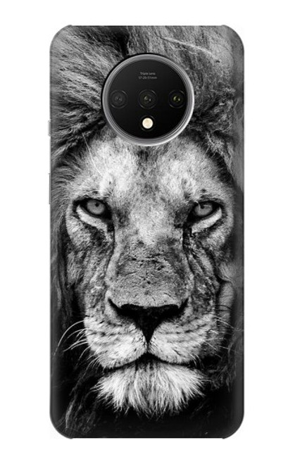 W3372 Lion Face Funda Carcasa Case y Caso Del Tirón Funda para OnePlus 7T