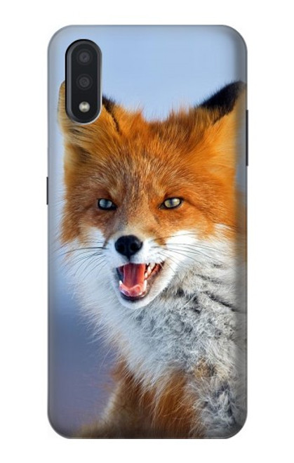 W0417 Fox Funda Carcasa Case y Caso Del Tirón Funda para Samsung Galaxy A01