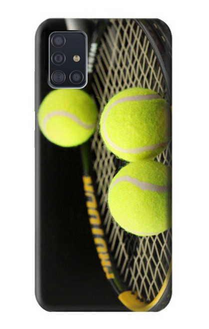 W0072 Tennis Funda Carcasa Case y Caso Del Tirón Funda para Samsung Galaxy A51