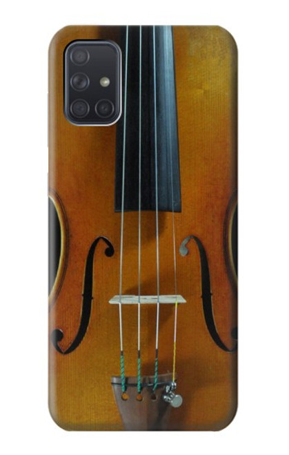 W3234 Violin Funda Carcasa Case y Caso Del Tirón Funda para Samsung Galaxy A71