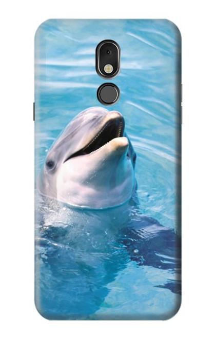 W1291 Dolphin Funda Carcasa Case y Caso Del Tirón Funda para LG Stylo 5