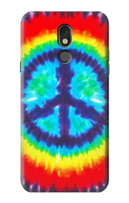 W1870 Tie Dye Peace Funda Carcasa Case y Caso Del Tirón Funda para LG Stylo 5