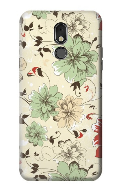 W2179 Flower Floral Vintage Art Pattern Funda Carcasa Case y Caso Del Tirón Funda para LG Stylo 5