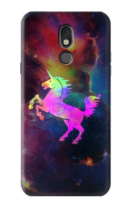 W2486 Rainbow Unicorn Nebula Space Funda Carcasa Case y Caso Del Tirón Funda para LG Stylo 5