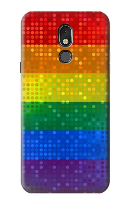 W2683 Rainbow LGBT Pride Flag Funda Carcasa Case y Caso Del Tirón Funda para LG Stylo 5