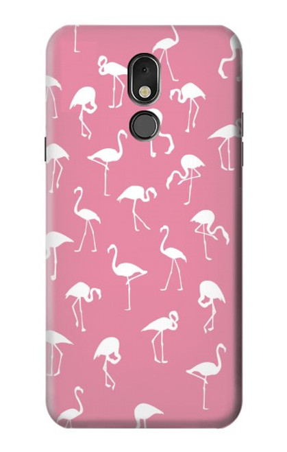 W2858 Pink Flamingo Pattern Funda Carcasa Case y Caso Del Tirón Funda para LG Stylo 5